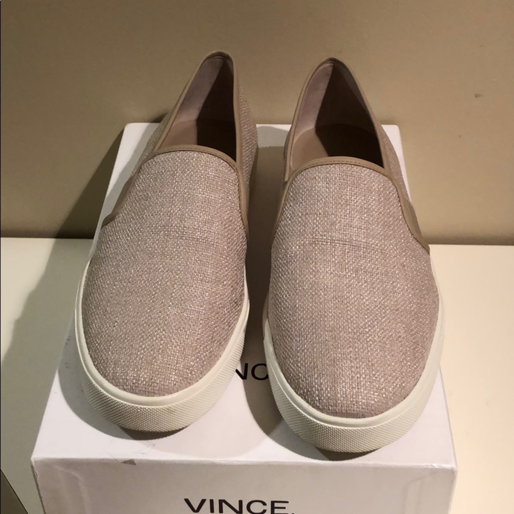 Vince Blair Linen Straw Sneaker